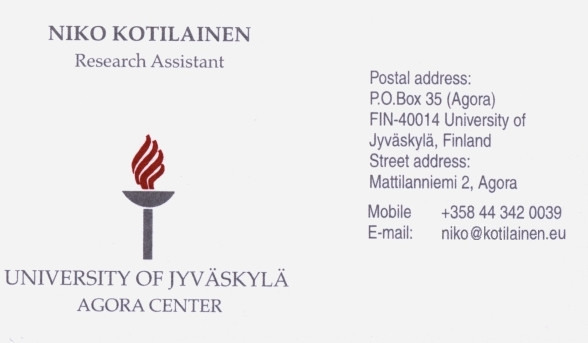 Electronic business card